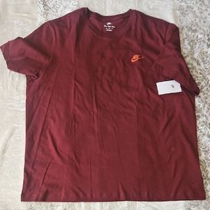 Nike 3XL  Men's Burgundy Short Sleeve Tee